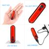 2 Pack Rear Tail Light Rechargeable Rear for Mountain Tail Light Ultra Bright Taillights (red1) view 2