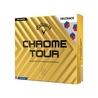 Callaway Golf Chrome Tour Golf Balls (True Track (Blue/Red)