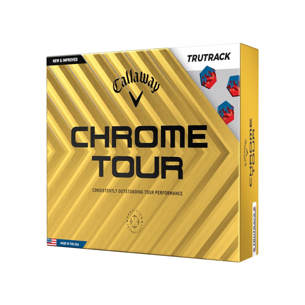 Callaway Golf Chrome Tour Golf Balls (True Track (Blue/Red)