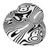 Woyaba Bucket hat,Black and White Funny Warped Lines Black and White hat Outdoor Sun hat Fisherman hat Reversible Bucket hat for Women Men Adult view 2