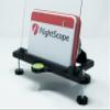 Adjustable Alignment & Leveling Dock Stand for Flightscope Mevo Plus (Mevo+) 2023, 2024, 2025 Edition w/Ball-Ricochet Protection (Black)