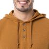 Wrangler Riggs Workwear Men's Henley Hoodie, Duck Brown, XX-Large view 3