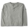 The Children's Place,Long Sleeve Rolled Cuff Henley Shirt,XLarge (14) Smoke Grey view 2