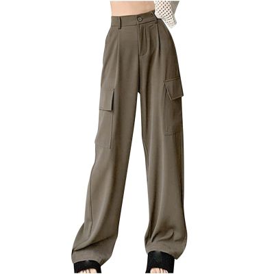 Womens Baggy Cargo Pants High Waisted Parachute Y2K Teen Girls Wide Leg Jogger Pants Streetwear Athletic Hiking Pants