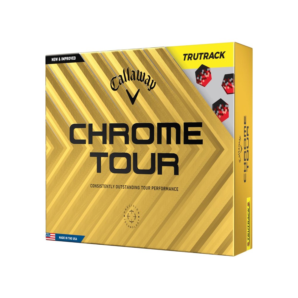 Callaway Golf Chrome Tour Golf Balls (True Track (Yellow)