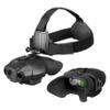 Night Vision Goggles - Nightfox Swift 2 Pro NVG Goggles, Head or Helmet Mounted, Wide FOV, 1x Magnification NVGs, 1080p Video Recording, Stealth Infrared 940nm IR, Tactical Digital NODs for Airsoft view 1