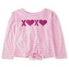 The Children's Place,Long Sleeve Knit Tie Front Top,Medium (7/8) view 1