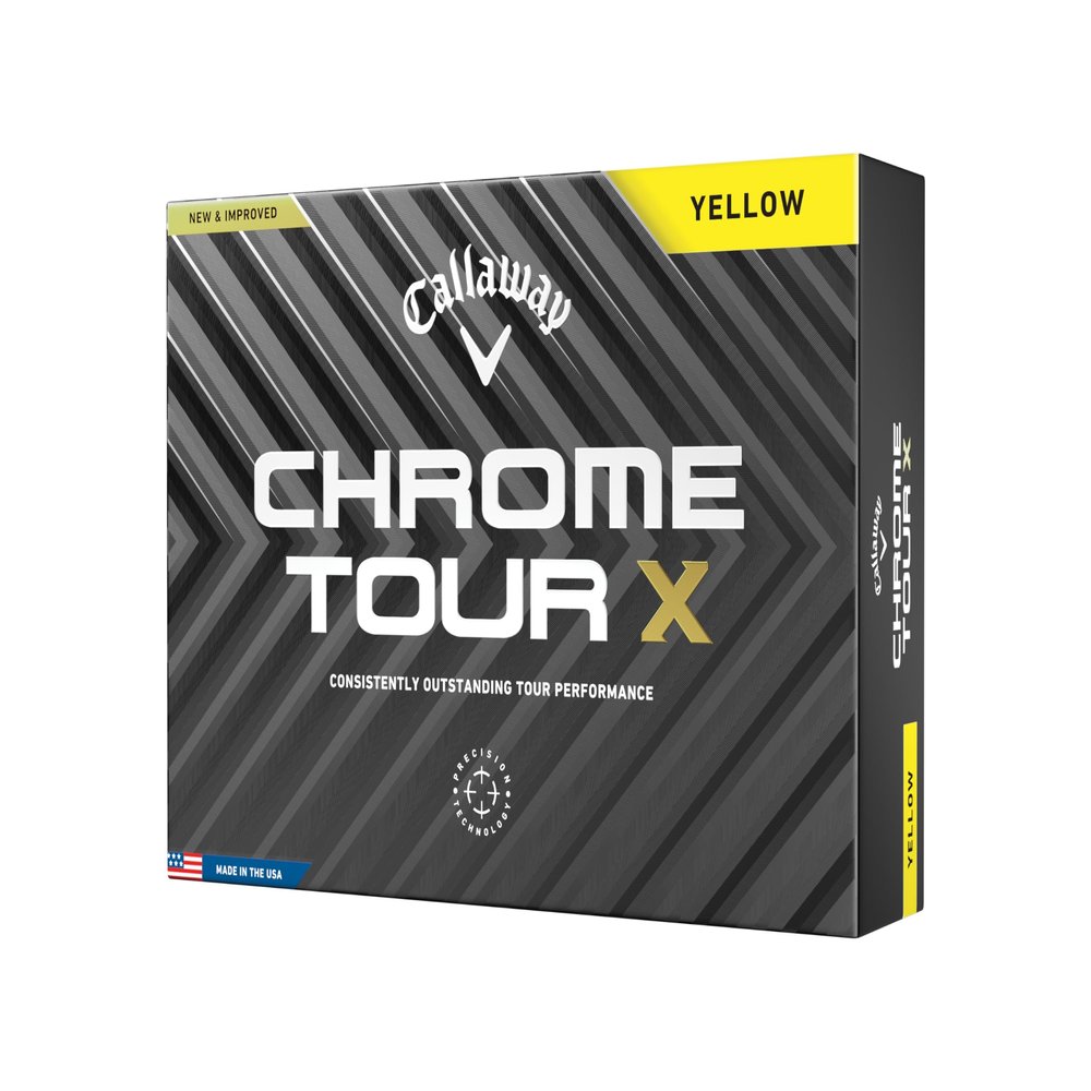 Callaway Golf Chrome Tour X Golf Balls (Yellow)