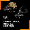 Night Vision Goggles - Nightfox Swift 2 NVG Goggles, Head or Helmet Mounted, Wide FOV, 1x Magnification, Infrared Night Vision Binoculars Stealth 940nm IR, Tactical Digital NODs for Airsoft view 2
