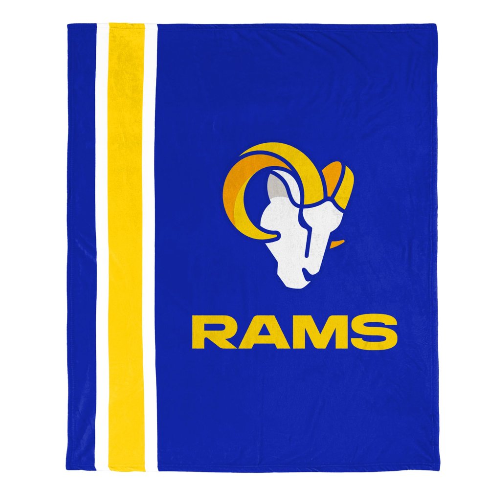 FOCO NFL Plush Soft Micro Raschel Throw Blanket, 50 x 60 Los Angeles Rams