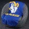 FOCO NFL Plush Soft Micro Raschel Throw Blanket, 50 x 60 Los Angeles Rams view 3