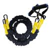 Valor Fitness Resistance Bands 5 lbs. Resistance Carabiners Attached 2 Handles Included Sheath Covered - Mobility Exercise Strength Training 38" Long view 1