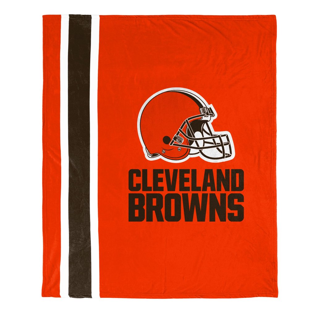 FOCO NFL Plush Soft Micro Raschel Throw Blanket, 50 x 60 Cleveland Browns