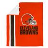 FOCO NFL Plush Soft Micro Raschel Throw Blanket, 50 x 60 Cleveland Browns view 2