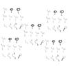 Sosoport 55pcs Stainless Steel Fly Fishing Rod Tip Repair Kit Set Top Ring Guide Eye Set for DIY Rod Building Supplies view 1