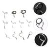 Sosoport 55pcs Stainless Steel Fly Fishing Rod Tip Repair Kit Set Top Ring Guide Eye Set for DIY Rod Building Supplies view 2