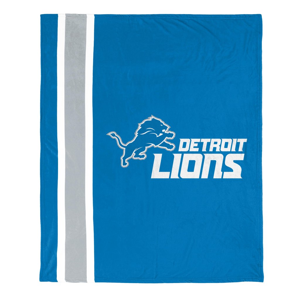 FOCO NFL Plush Soft Micro Raschel Throw Blanket, 50 x 60 Detroit Lions