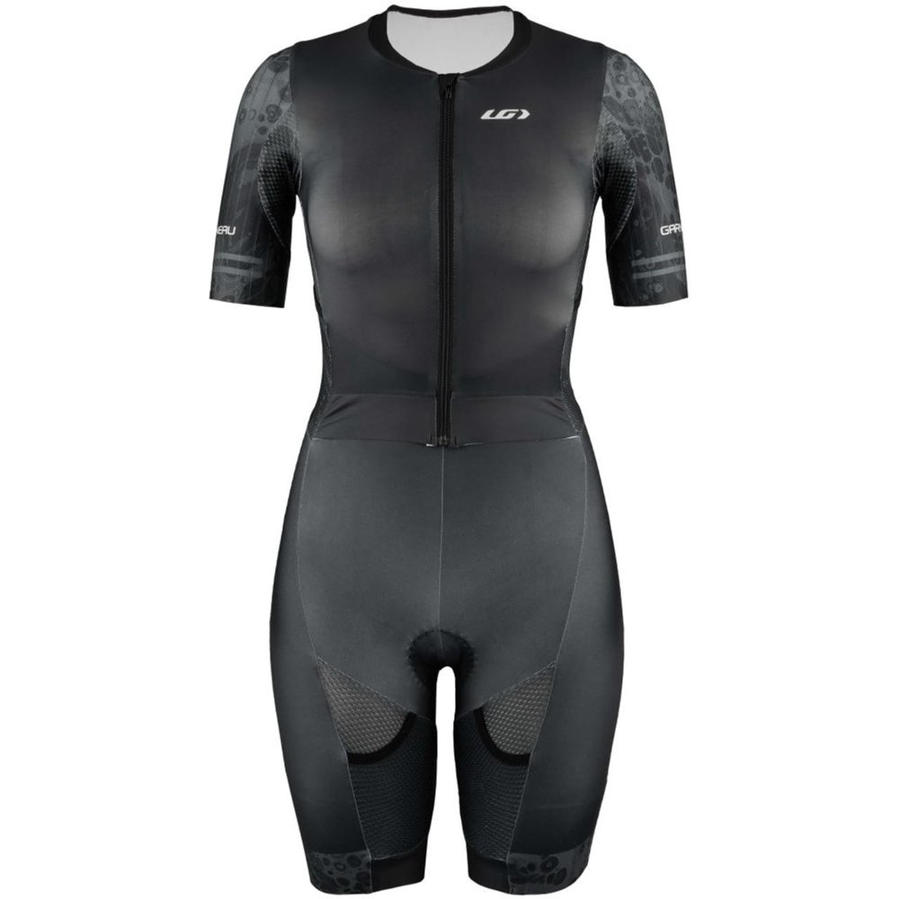 Louis Garneau Women's Aero Tri Suit (US, Alpha, Large, Regular, Regular, Black)