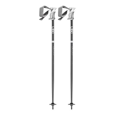 LEKI Womens Bliss Lightweight Aluminum Ski Poles for Alpine Skiing - Gunmetal-Dark Anthracite-White - 105 cm