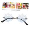 BESTOYARD 3 Pcs Snowflake Sunglasses Snowflake Shape Rimless Sunglasses Glasses for Kids Party Snowflakes Sunglass Kids Sunglasses Kid Sunglasses Party Sunglasses Metal Child Prom Clothing view 2