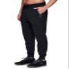 RBX Men's Black Fleece Sweatpants with Pockets and Zipper view 4