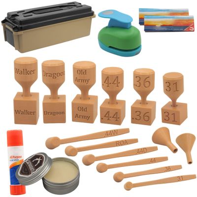All Pistol Paper Cartridge Former Master Kit for Black Powder Percussion Revolver