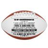 KWOOD Personalized Football Gift for Granddaughter, Engraved Leather Indoor/Outdoor Football with Pump & Carrying Bag,Birthday Christmas Graduation Gift for Granddaughter view 1