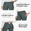 FitsT4 Sports Women's Winter Horse Riding Pants with Zipper Pockets Full Seat Riding Tights Fleece Lined Equestrian Breeches for Women Grey XS view 2