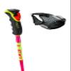LEKI Spitfire 3D Lightweight Aluminum Ski Poles for Alpine Skiing - Neonmagenta-Neonyellow-Berry - 130 cm view 4