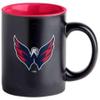 Boelter Brands Two Toned Matte Black Coffee Mug, NHL Team Logo with Inner Team Color (Washington Capitals) view 2