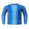 Loodgao Youth Boys Football Goalkeeper Shirts Padded Soccer Goalie Jersey Long Sleeve Athletic Top Stripedblue 11-12 Years view 1