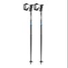 LEKI QNTM Lightweight Aluminum Ski Poles for Alpine Skiing - Black-Llight Anthracite-Cyan - 125 cm view 1