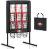 9 Hole Pitching Net with Strike Zone, Baseball Pitching Target, Softball Pitching Net, Protable and Adjustable Pitcher Training Equipment with Throwing Pitching Target view 1