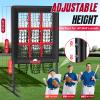 9 Hole Pitching Net with Strike Zone, Baseball Pitching Target, Softball Pitching Net, Protable and Adjustable Pitcher Training Equipment with Throwing Pitching Target view 2