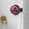 The Fan-Brand NBA Chicago Bulls: Original Round Rotating Lighted Wall Sign- Sports Decor for Home, Game Room, Fan Cave & Garage - USA Made view 2