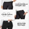 FitsT4 Sports Women's Winter Horse Riding Pants with Zipper Pockets Full Seat Riding Tights Fleece Lined Equestrian Breeches for Women Black L view 2