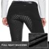 FitsT4 Sports Women's Winter Horse Riding Pants with Zipper Pockets Full Seat Riding Tights Fleece Lined Equestrian Breeches for Women Black L view 4