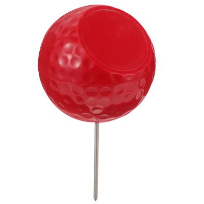 Sosoport Golf Course Tee Mark Tee Sign Tee Sign Golf Tee Supplies (red Bevel) Golf Tee Marking Accessory Golf Tee Holder Golfing Ball Tee Holder Portable Ball Marker