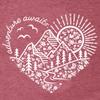 Adventure Awaits Shirt for Women Funny Mountain Road Graphic Kindness Heart Printed Tee Top Hiking Outdoor Workout Tops, Pink S view 4