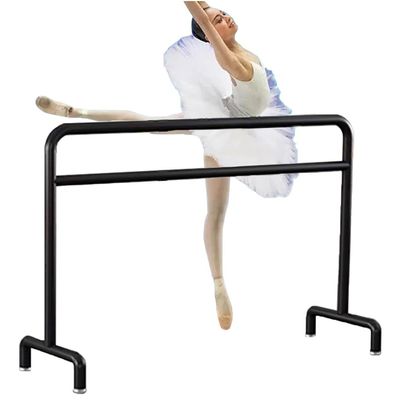Ballet Barre Simple Mobile Ballet Barre, The Height of The Double Layer Leg Pressing Rod is 80-105cm, Suitable for Children and Adults (Color : Black, Size : 1.8M/5.9FT)