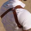VOLBOZ Men's Leather Body Chest Belt - Durable and Breathable Adjustable Harness for Various Occasions-Sexy Punk Chest Belt (Brown) view 3