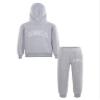 Loodgao Kids Boys Girls Hooded Tracksuit 2 Piece Sports Suit Sweatsuit Long Sleeve Hoodies Sweatshirt with Jogger Pants Set Gray 12-13 view 1