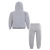 Loodgao Kids Boys Girls Hooded Tracksuit 2 Piece Sports Suit Sweatsuit Long Sleeve Hoodies Sweatshirt with Jogger Pants Set Gray 12-13 view 2