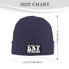 wikjxiz You Had Me at Day Drinking Hat Mens Womens Winter Warm Knitting Hats Navy Blue Slouchy Skull Beanie Cuffed Cap view 4