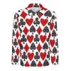 Playing Card Poker Mens Long Sleeve Polo Shirt Casual Slim Fit Golf Sport Shirts Fashion Tops L view 4