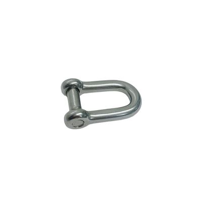 DBMIMPORTERS 1/4" D Shackle Hex Sink Marine Grade Screw Pin 750 Lb WLL Stainless Steel T316