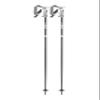 LEKI Womens Bliss Lightweight Aluminum Ski Poles for Alpine Skiing - Gunmetal-Dark Anthracite-White - 125 cm