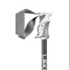 LEKI Womens Bliss Lightweight Aluminum Ski Poles for Alpine Skiing - Gunmetal-Dark Anthracite-White - 125 cm view 2