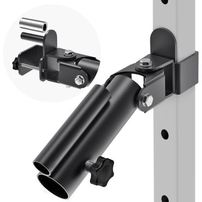 SELEWARE T Bar Row Landmine Attachment for 2" x 2" Power Rack with 5/8" or 1" Hole, Power Cage Attachment for 1"&2'' Barbell Free Swivel Heavy Duty Structure 600 lbs Capacity