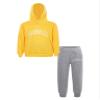Loodgao Kids Boys Girls Hooded Tracksuit 2 Piece Sports Suit Sweatsuit Long Sleeve Hoodies Sweatshirt with Jogger Pants Set Yellow 12-13 view 1